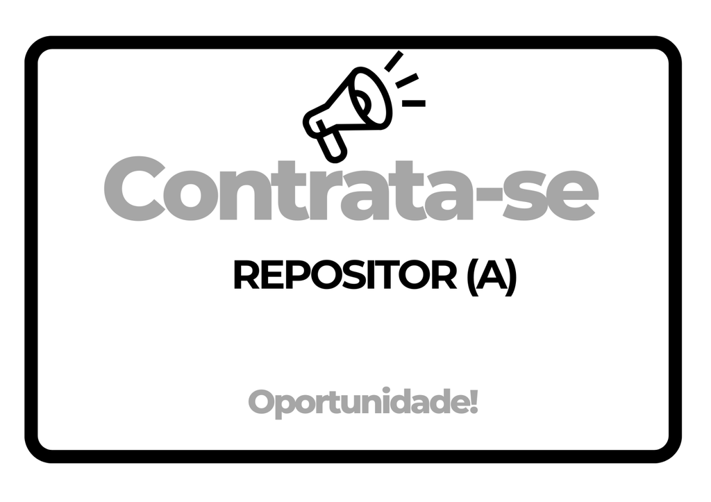 Vaga para Repositor (a)