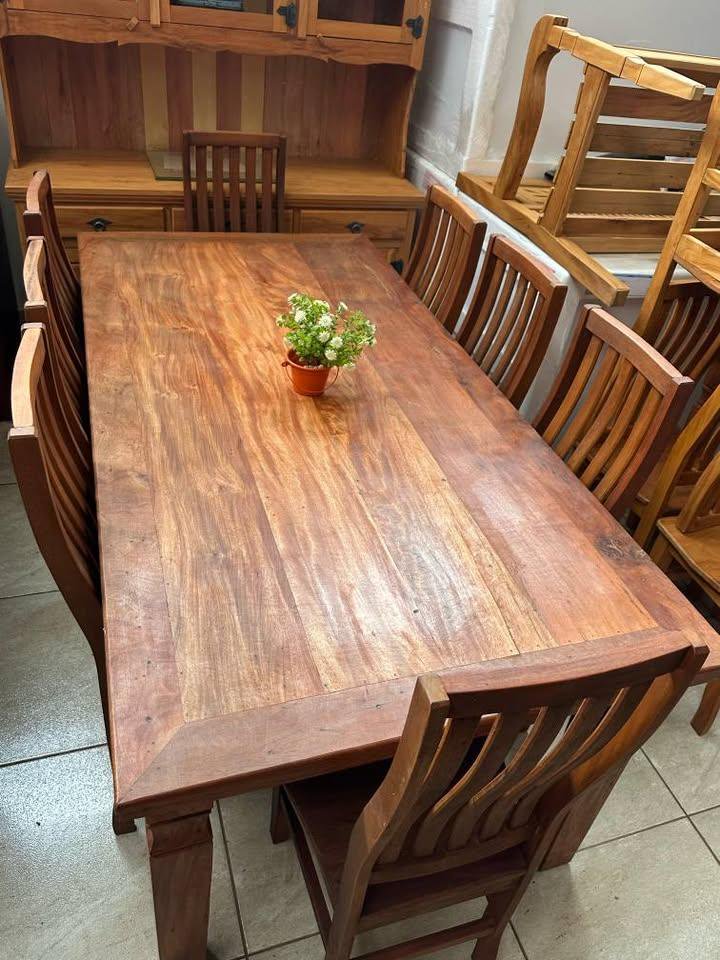  PROMOÇÃO IMPERDÍVEL! MESA 2x1 COM 8 CADEIRAS – PRONTA ENTREGA
