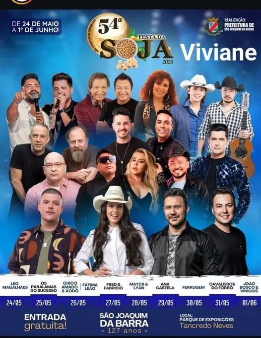 EXCURSÃO FESTA DA SOJA EM SÃO JOAQUIM DA BARRA 