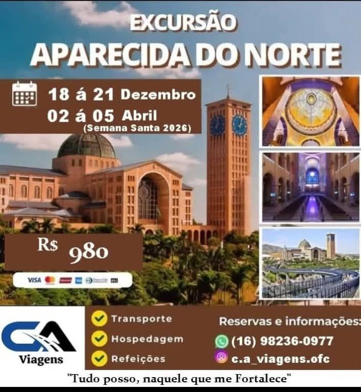 Excursão ROMARIA APARECIDA