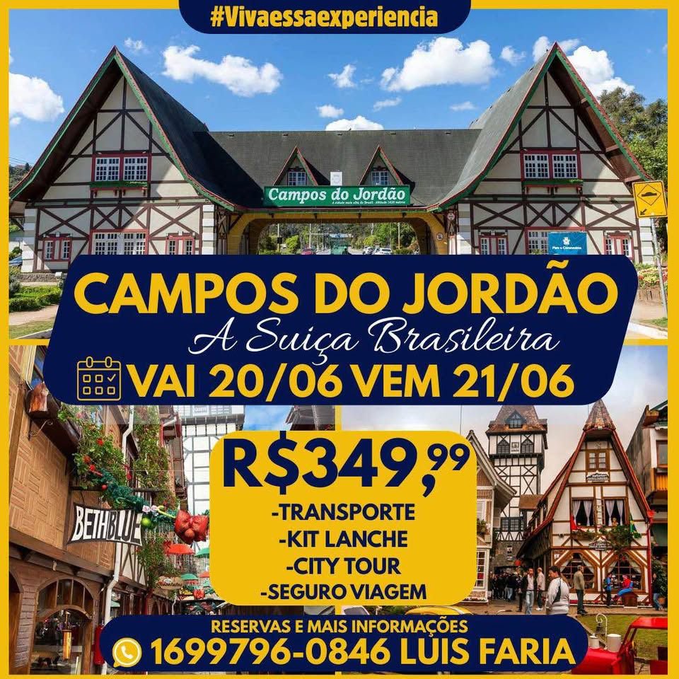 EXCURSÃO CAMPOS DO JORDÃO