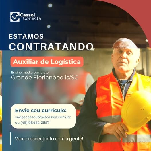 A CASSOL CENTERLAR ESTÁ CONTRATANDO AUXILIAR DE LOGISTICA